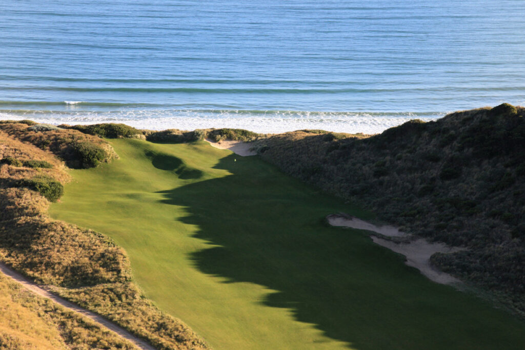 Located on the north east coast of Tasmania, Barnbougle Lost Farm is situated adjacent to the Barnbougle Dunes Course on the wild and dramatic coastline of Anderson Bay.With a reputation for minimalist course design and a philosophy that traditional, strategic golf is the most rewarding, head architect Bill Coore created the Lost Farm with the intention to complement the canvas provided by Mother Nature.Unlike a standard course, Lost Farm features a quirky 20 holes all of which are playable to golfers during a round. The greens are dispersed amongst the dunes and along the coastline. The routing of the course is diverse and offers an exciting challenge for golfers of all abilities.Barnbougle Lost Farm is a course dramatically different from the standard Links Golf Course. The 20 holes of sweeping fairways complement both the surrounding landscape and the iconic game itself.